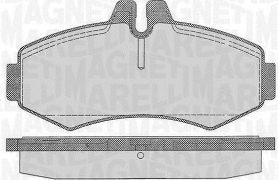 Magneti Marelli 363916060327 - Гальмівні колодки, дискові гальма autozip.com.ua