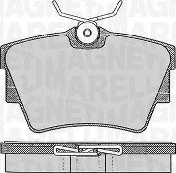 Magneti Marelli 363916060370 - Гальмівні колодки, дискові гальма autozip.com.ua