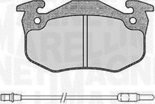 Magneti Marelli 363916060378 - Гальмівні колодки, дискові гальма autozip.com.ua