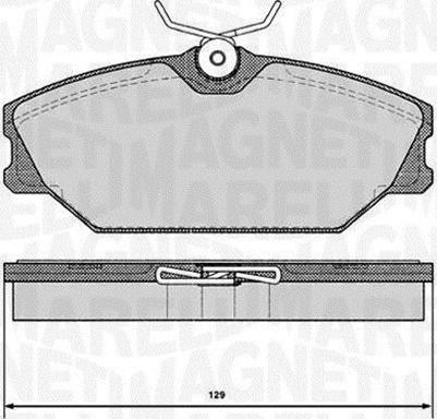 Magneti Marelli 363916060377 - Гальмівні колодки, дискові гальма autozip.com.ua