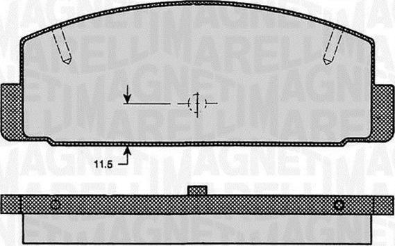 Magneti Marelli 363916060294 - Гальмівні колодки, дискові гальма autozip.com.ua