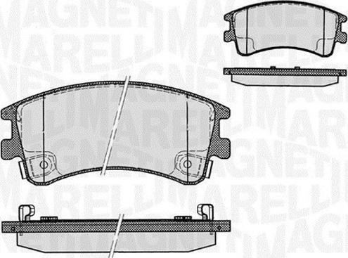 Magneti Marelli 363916060295 - Гальмівні колодки, дискові гальма autozip.com.ua