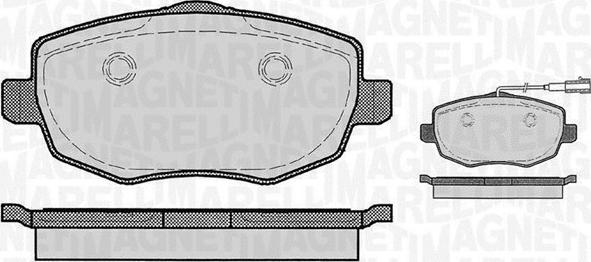 Magneti Marelli 363916060290 - Гальмівні колодки, дискові гальма autozip.com.ua