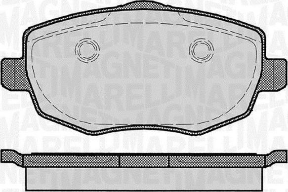 Magneti Marelli 363916060291 - Гальмівні колодки, дискові гальма autozip.com.ua