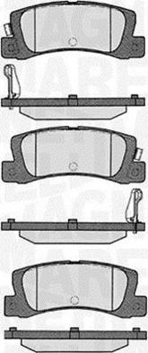 Magneti Marelli 363916060292 - Гальмівні колодки, дискові гальма autozip.com.ua