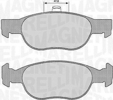 Magneti Marelli 363916060240 - Гальмівні колодки, дискові гальма autozip.com.ua