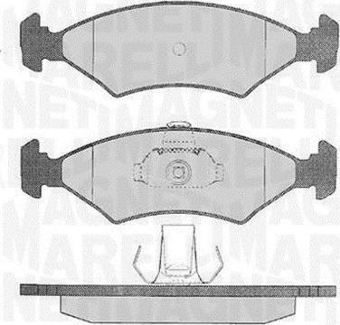 Magneti Marelli 363916060248 - Гальмівні колодки, дискові гальма autozip.com.ua