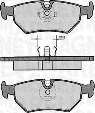 Magneti Marelli 363916060242 - Гальмівні колодки, дискові гальма autozip.com.ua