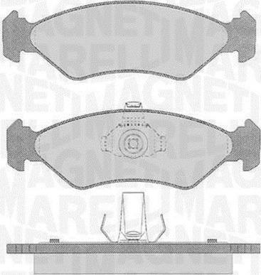Magneti Marelli 363916060250 - Гальмівні колодки, дискові гальма autozip.com.ua