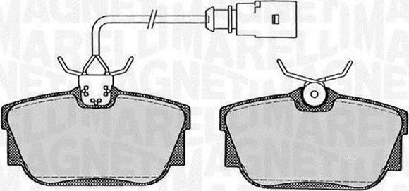 Magneti Marelli 363916060258 - Гальмівні колодки, дискові гальма autozip.com.ua