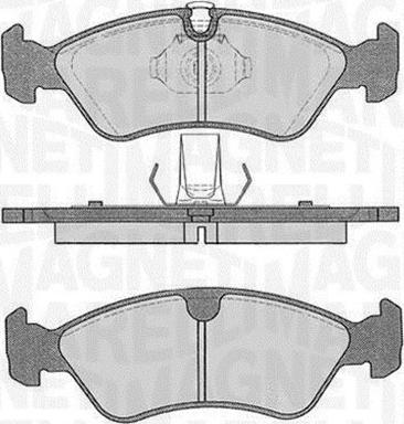 Magneti Marelli 363916060205 - Гальмівні колодки, дискові гальма autozip.com.ua