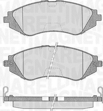 Magneti Marelli 363916060207 - Гальмівні колодки, дискові гальма autozip.com.ua