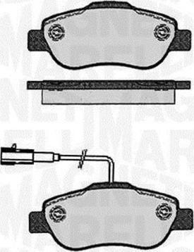 Magneti Marelli 363916060215 - Гальмівні колодки, дискові гальма autozip.com.ua