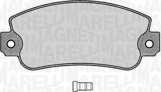 Magneti Marelli 363916060212 - Гальмівні колодки, дискові гальма autozip.com.ua