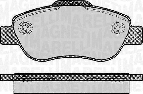 Magneti Marelli 363916060236 - Гальмівні колодки, дискові гальма autozip.com.ua