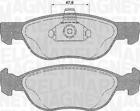 Magneti Marelli 363916060238 - Гальмівні колодки, дискові гальма autozip.com.ua