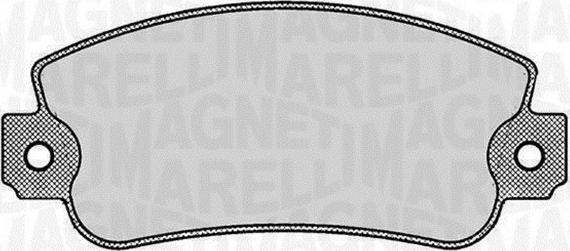 Magneti Marelli 363916060237 - Гальмівні колодки, дискові гальма autozip.com.ua