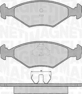 Magneti Marelli 363916060229 - Гальмівні колодки, дискові гальма autozip.com.ua