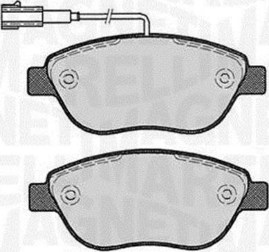 Magneti Marelli 363916060221 - Гальмівні колодки, дискові гальма autozip.com.ua