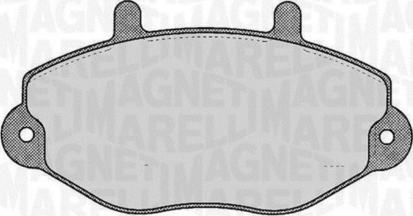 Magneti Marelli 363916060270 - Гальмівні колодки, дискові гальма autozip.com.ua