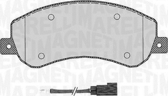 Magneti Marelli 363916060272 - Гальмівні колодки, дискові гальма autozip.com.ua