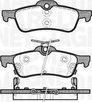 Magneti Marelli 363916060798 - Гальмівні колодки, дискові гальма autozip.com.ua