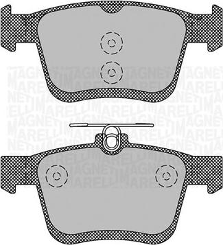 Magneti Marelli 363916060714 - Гальмівні колодки, дискові гальма autozip.com.ua