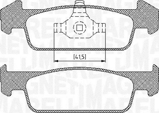 Magneti Marelli 363916060718 - Гальмівні колодки, дискові гальма autozip.com.ua