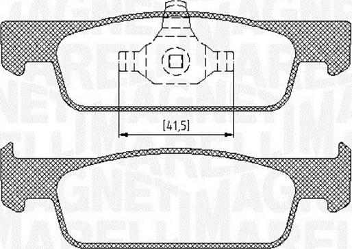 Magneti Marelli 363916060717 - Гальмівні колодки, дискові гальма autozip.com.ua