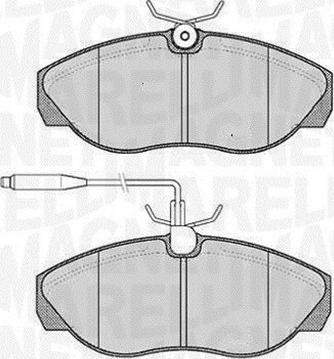 Magneti Marelli 363916060789 - Гальмівні колодки, дискові гальма autozip.com.ua