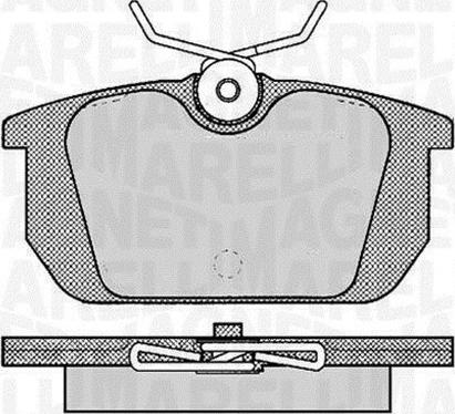 Magneti Marelli 363916060783 - Гальмівні колодки, дискові гальма autozip.com.ua