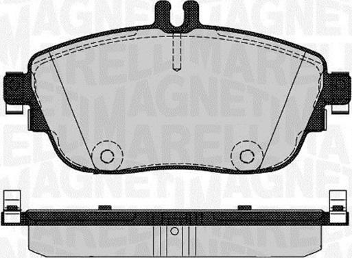 Magneti Marelli 363916060734 - Гальмівні колодки, дискові гальма autozip.com.ua