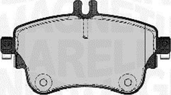 Magneti Marelli 363916060735 - Гальмівні колодки, дискові гальма autozip.com.ua