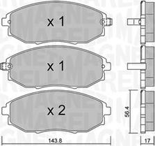 Magneti Marelli 363916061057 - Гальмівні колодки, дискові гальма autozip.com.ua