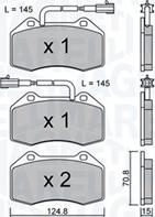 Magneti Marelli 363916061157 - Гальмівні колодки, дискові гальма autozip.com.ua