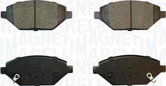 Magneti Marelli 363916061113 - Гальмівні колодки, дискові гальма autozip.com.ua