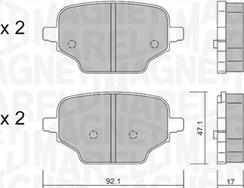 Magneti Marelli 363916061220 - Гальмівні колодки, дискові гальма autozip.com.ua