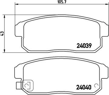 Magneti Marelli 363700449035 - Гальмівні колодки, дискові гальма autozip.com.ua