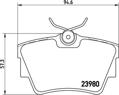 Magneti Marelli 363700459041 - Гальмівні колодки, дискові гальма autozip.com.ua