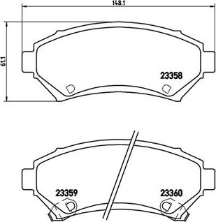 Triscan 414-1265 - Гальмівні колодки, дискові гальма autozip.com.ua