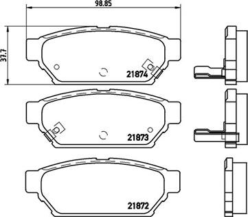 Magneti Marelli 363700454016 - Гальмівні колодки, дискові гальма autozip.com.ua