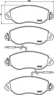 Magneti Marelli 363700456042 - Гальмівні колодки, дискові гальма autozip.com.ua