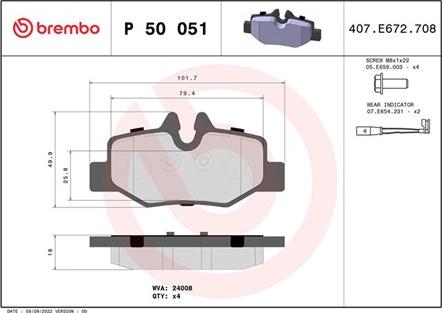 Magneti Marelli 363700450051 - Гальмівні колодки, дискові гальма autozip.com.ua