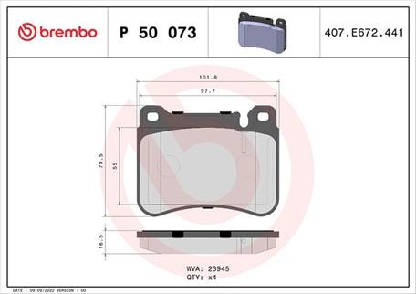 Magneti Marelli 363700450073 - Гальмівні колодки, дискові гальма autozip.com.ua