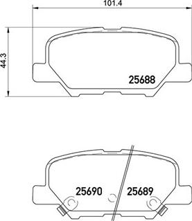 Magneti Marelli 363700461111 - Гальмівні колодки, дискові гальма autozip.com.ua