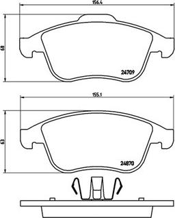 Magneti Marelli 363700468045 - Гальмівні колодки, дискові гальма autozip.com.ua