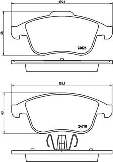 Magneti Marelli 363700468047 - Гальмівні колодки, дискові гальма autozip.com.ua