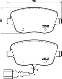 Magneti Marelli 363700485077 - Гальмівні колодки, дискові гальма autozip.com.ua