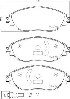 Magneti Marelli 363700585144 - Гальмівні колодки, дискові гальма autozip.com.ua