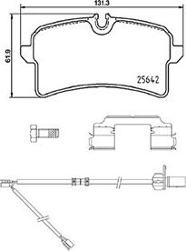 GMC 2564201 - Гальмівні колодки, дискові гальма autozip.com.ua